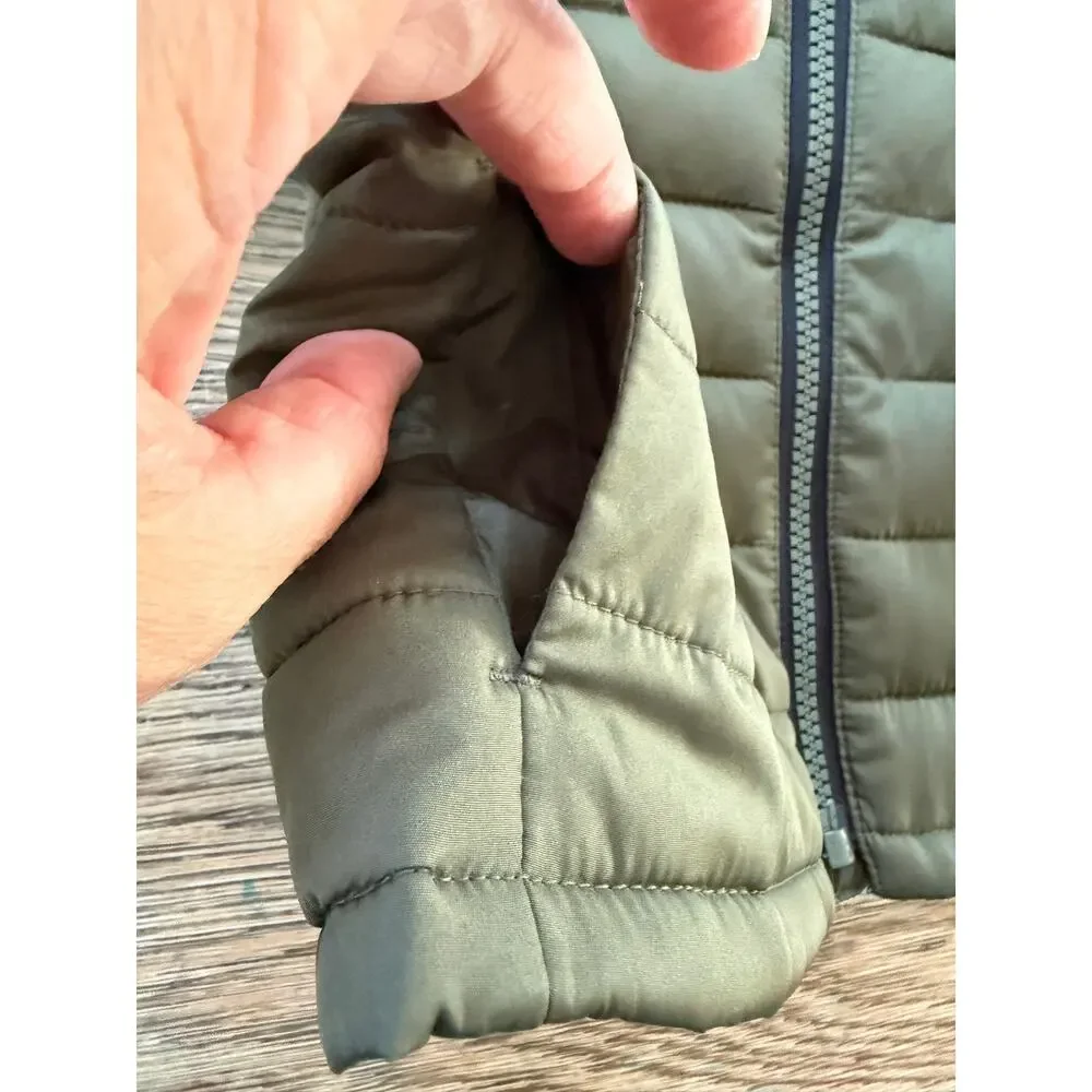 Baby Gap ColdControl Hooded Puffer Jacket Olive Unisex 12-18M